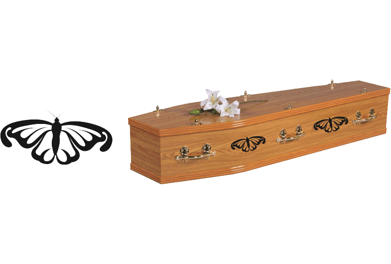 Butterfly coffin decal no5