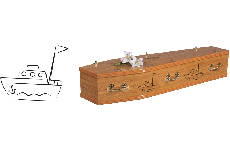Boat Coffin Decal