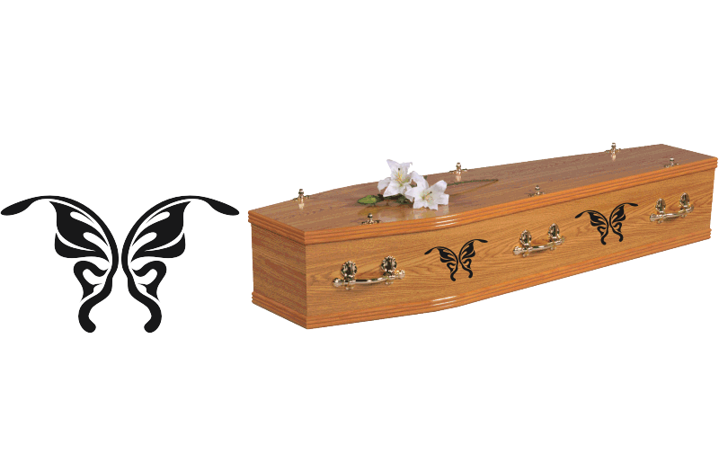 Butterfly Coffin Decal