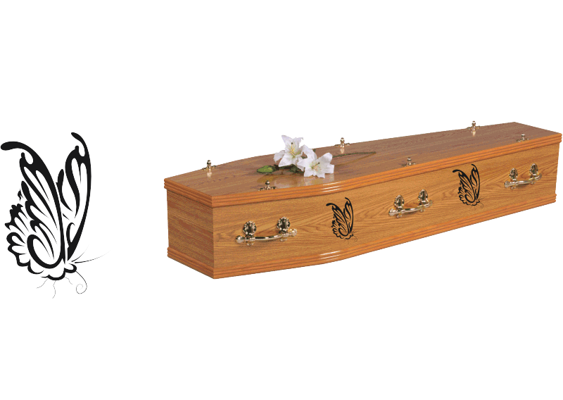 Butterfly Coffin Decal 2