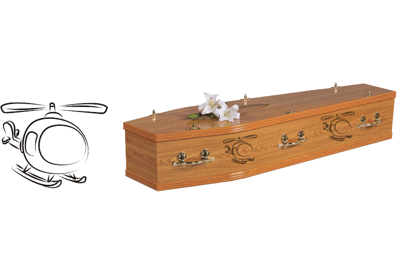 Helicopter Coffin Decal