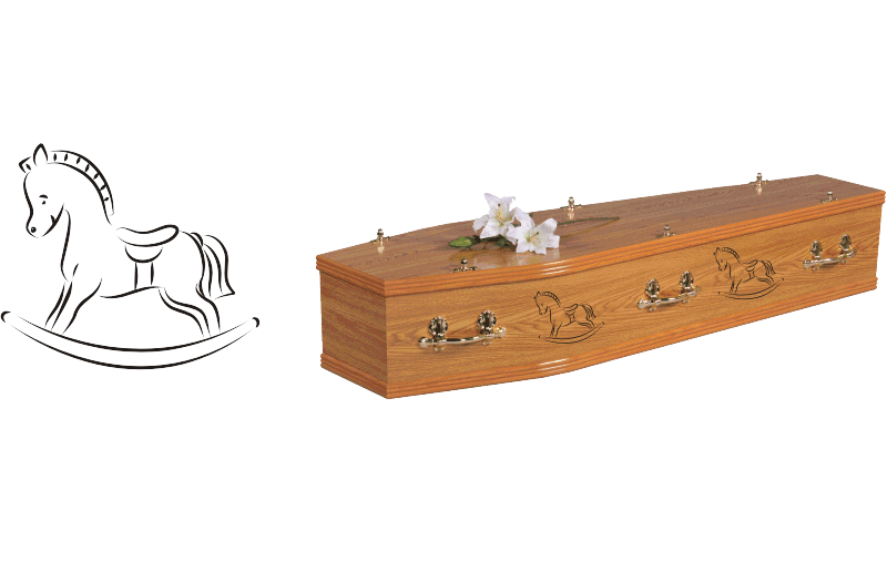 Rocking Horse Coffin Decal