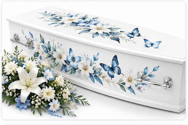 Pet coffin memorial decal designs